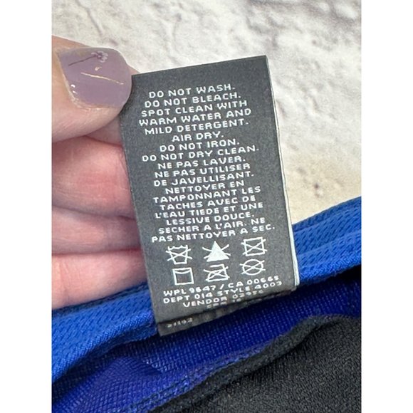 Eddie Bauer Runner Hat Cap One Size Adjustable Strap Black Blue Polyester - Picture 7 of 7